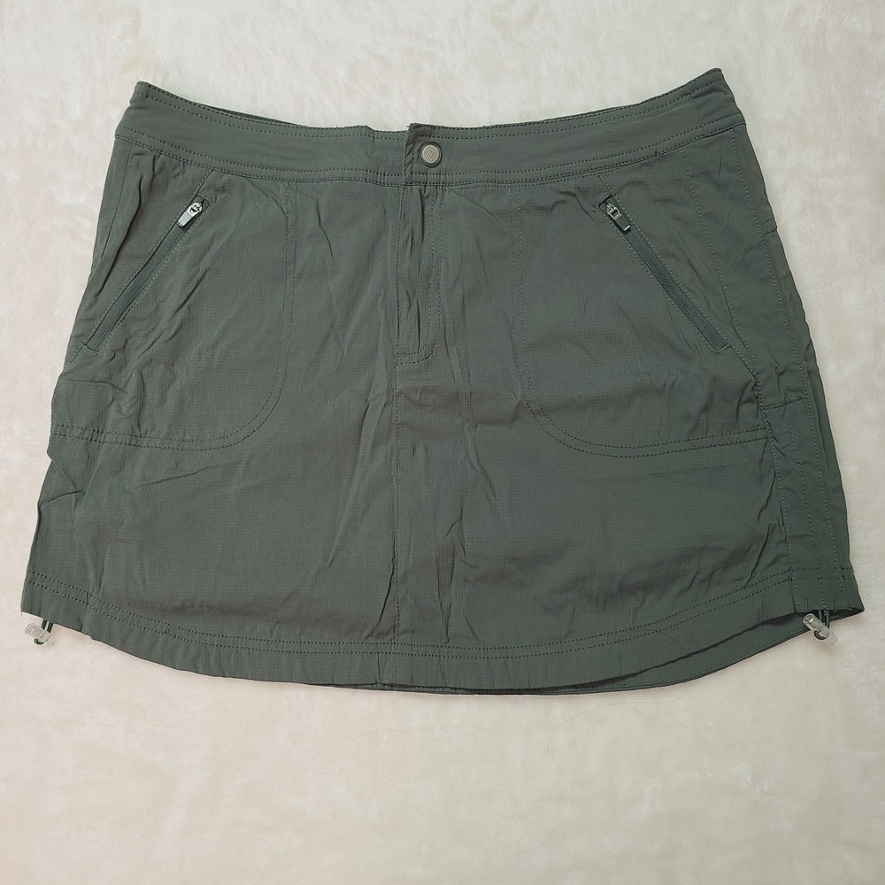 Te Verde Skort Women's Size M Olive Green Skirt Shorts Skort Hiking Tennis